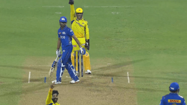 Dhoni review system overturned the match, turning NOT OUT into OUT shocked Suryakumar! The umpires were also upset!