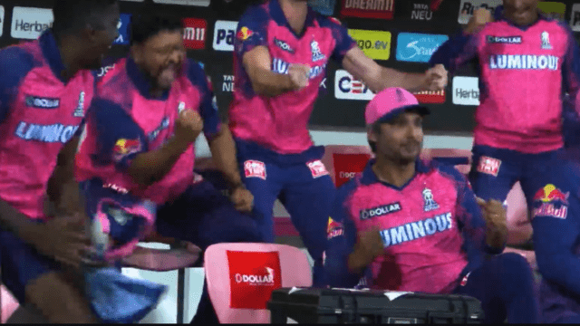 Dhoni missed hitting a six on the last ball, the yorker ball did the job, Sangakkara was happy, Dhoni's face was sad, Sandeep breathed a sigh of relief