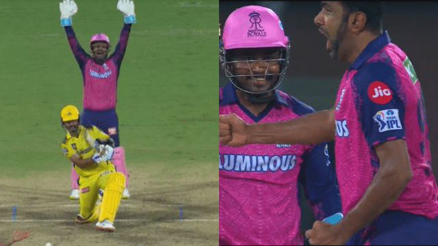 CRICCRANK - 2023-04-13T022455.105 Rahane-Ashwin sparred in LIVE match, both showed ATTITUDE, Ashwin dismissed Rahane