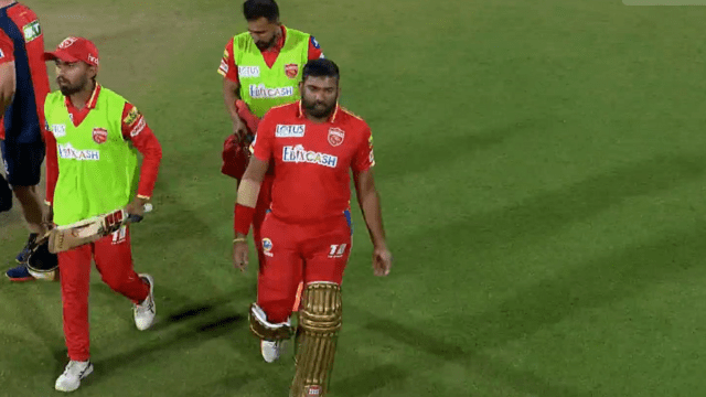 Dhawan retires-hurts fellow player Rajapaksa in the process of hitting a four