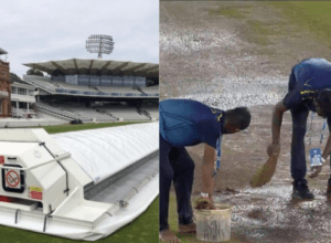 Narendra Modi Stadium became a testimony of BCCI's miserliness, ground staff were seen drying the ground with sponge, there is not a single hover cover!