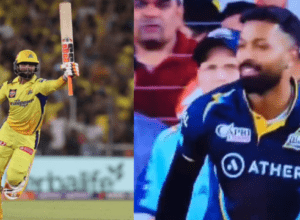 Jadeja snatched victory from the jaws of Gujarat by hitting 10 runs in 2 balls, Hardik lost his senses! 2 balls ago were jumping happily
