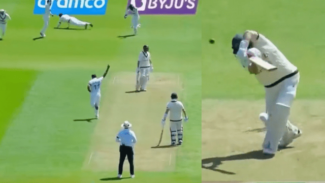 CRICCRANK - 2023-06-07T181734.725 Mohammed Shami's rocket speed ball blew Labushen's wicket, Rohit Sharma's plan worked