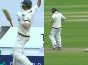 Mo. Siraj's 143 km. Labushen lost his senses on the rocket speed bouncer! left bat