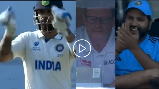 CRICCRANK - 2023-06-11T133637.698 Virat Kohli mocking third umpire, made this gesture in live match, Rohit was happy