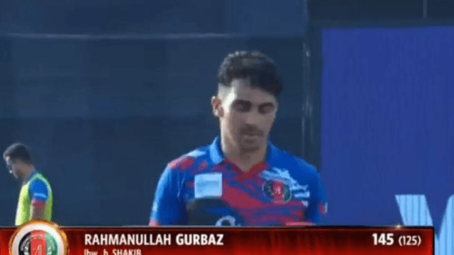 GurbaZ scored 145 runs by hitting 8 sixes and 13 fours, celebrated on the copy of Virat's celebration
