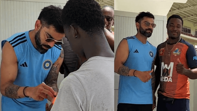 CRICCRANK - 2023-07-10T214343.099 West Indies youth crazy about Virat Kohli, line up for autograph