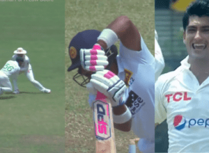 Babar Azam caught like an eagle on Naseem Shah's rocket speed ball, Chandimal was dismissed for 1 run