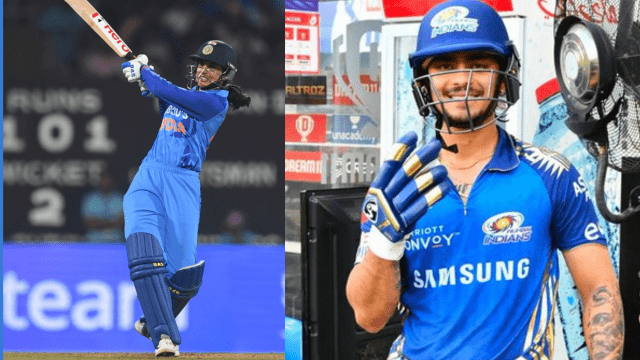 CRICCRANK - 2023-07-18T094431.033 Ishaan Kishan turns 25 and Smriti Mandhana turns 27, both celebrate their birthday today, know their tremendous records