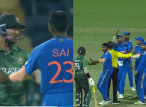 In India-Bangladesh live match, there was a scuffle between the players, the umpire defended