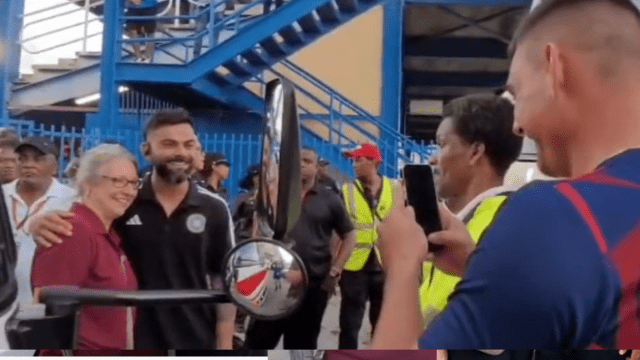 West Indies wicketkeeper Joshua's mother hugged Virat, kissed him, tears came out of his eyes, said this