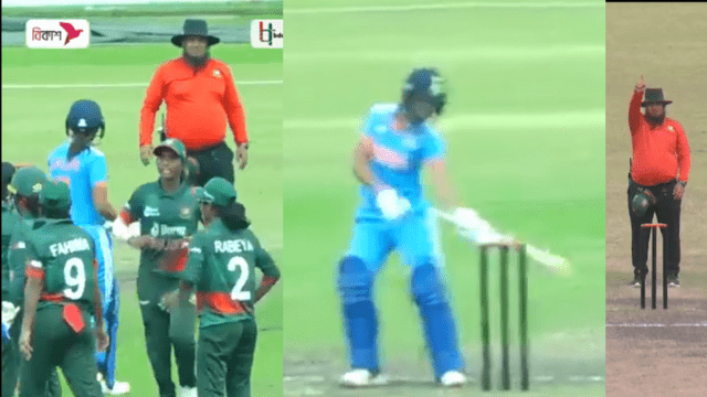 CRICCRANK - 2023-07-22T210107.417 In the final match, Harmapreet broke the stump in anger, the stump was torn apart, the umpire became merciless!