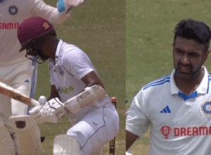 Brathwaite bowled on Ashwin's magic ball, 1.4 degree ball took away the wicket, Ashwin hunted Brathwaite after playing 235 balls