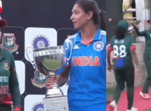 Bangladeshi captain ran away leaving the trophy, Harmanpreet's taunt "call the umpire too", got chilly, drama happened