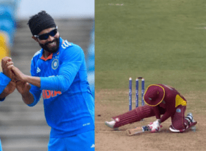 Ravindra Jadeja created havoc by bowling Hetmyer! Created history by taking 3 wickets, became the first Indian bowler to break Kapil Dev's record