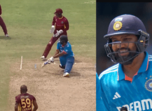 The yearning for runs made Rohit reverse sweep, hit a whirlwind four with the opposite hand, showed the mirror to Yanik Kariya