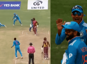 Virat Kohli caught amazing catch with one hand, Shepherd was shocked to see the catch