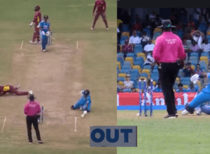 Hardik RUN OUT on Ishaan Kishan's shot, Hardik's bat got stuck, leg did not reach