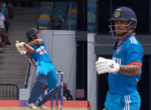 Ishaan Kishan wreaked havoc by hitting 6 fours and 1 six, completed his 5th ODI half-century, survived twice in his 55-run innings.