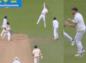 Ben Stokes left Smith's catch in his hand in a hurry to celebrate, then took DRS, Stokes' face landed on the umpire's NOT-OUT