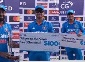 INDVSWI: India defeated WI by 200 runs to become champion by 2/1, it got player of the match and player of the series, these 2 players became rich