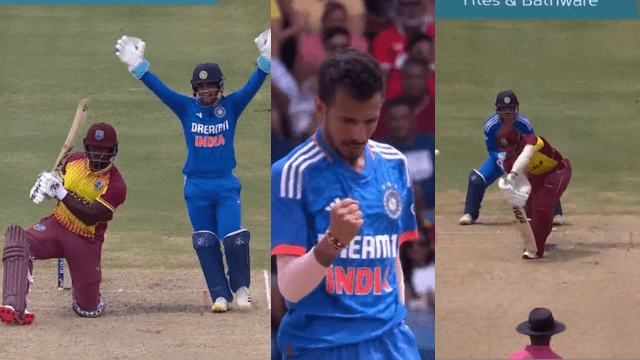 CRICCRANK - 2023-08-03T205214.209 Chahal uprooted 2 wickets in his first over, dismissed Meyers-King