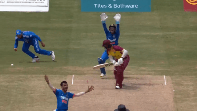 Chahal uprooted 2 wickets in his first over, dismissed Meyers-King