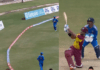 Nicholas Pooran hit Chahal on his knees and hit the sky for a stormy six, completed 1500 T20I runs