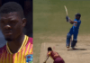 Tilak Verma wreaked havoc by hitting 39 runs, hit 2 consecutive sixes on Joseph's 146 km speed ball, Joseph kept staring