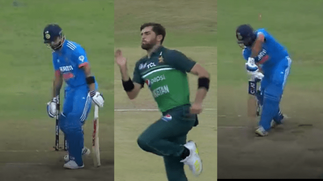 7DB7F7F3-8CDE-432C-8516-206CE7CD6C82 Rohit Sharma 11 and Virat piled on 4 runs, Shaheen Afridi's inswing blew the senses, rain became the biggest villain