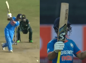 Ishan Kishan created havoc by scoring 82 runs, stunned Pakistan with 9 fours and 2, equaled Dhoni's record.