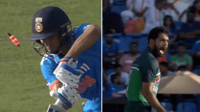 Harris Rauf destroyed Shubman Gill's wicket with a ball traveling at a speed of 147 kmph, the swing and speed astounded the senses!