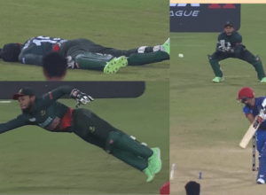 Mushfiqur Rahim jumped in the air like an eagle and grabbed Zadran's catch, became rich, got so much money