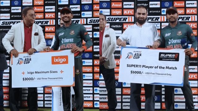 CRICCRANK - 2023-09-04T001327.380 BAN vs AFG: Mehndi Hasan became a millionaire in one stroke, won these 2 awards after playing an inning of 112 runs, Bangladesh remains in the race for Super 4