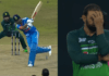 Virat Kohli came 3 meters ahead and hit a stormy six on Iftikhar's ball.