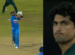 Virat Kohli hits a monster six off Naseem Shah, reminds him of Melbourne, Naseem Shah is shocked like Rauf