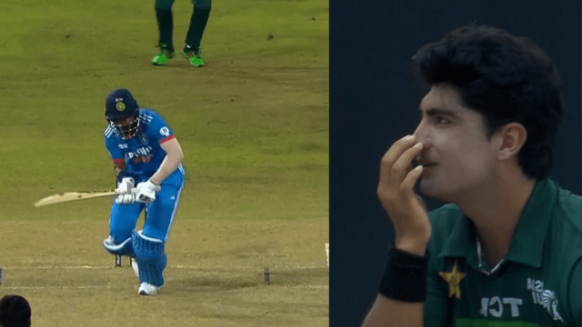 CRICCRANK - 2023-09-12T100835.655 Naseem Shah bowled a stormy yorker to Lokesh Rahul for 99 runs, Rahul showed cleverness, this is how he completed his century.