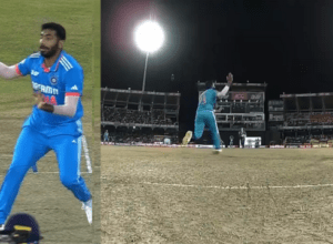 Bumrah narrowly avoided getting injured in the first over, ankle was completely lost, KL's reaction expressed the pain.