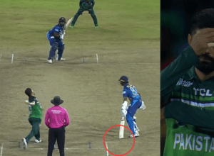 Zaman had a chance to run-out Pathirana on the last ball, he was standing outside the critch, could not understand Babar's signal.