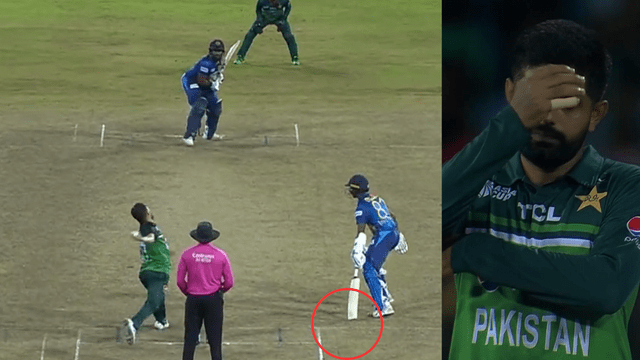 CRICCRANK - 2023-09-15T035844.894 Zaman had a chance to run-out Pathirana on the last ball, he was standing outside the critch, could not understand Babar's signal.