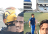 Dhoni gave a lift to the young cricketer, the bike flew at a speed of 100 km