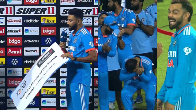 CRICCRANK - 2023-09-17T225407.828 Why did Virat laugh at the reward of 5000 dollars given by Mohammad Siraj to the ground man, know the reason