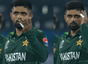 Babar Azam got angry at Wasim Junior in the live match because of this, said in gestures "Use your mind"