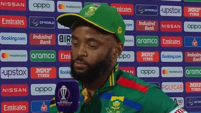 CRICCRANK - 2023-10-28T084600.759 SAvsPAK: South Africa captain Bavuma did not look happy after the victory, said,