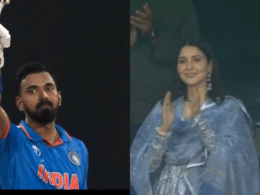 वीडियो: लोकेश राहुल ने छक्के के साथ पूरा किया 62 बॉल पर तूफानी शतक, अनुष्का शर्मा ने खड़े होकर बजे ताली, जीता दिल Lokesh Rahul completed a stormy century with a six, Anushka Sharma stood up and clapped, won hearts