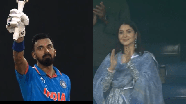 CRICCRANK - 2023-11-13T125034.498 Lokesh Rahul completed a stormy century with a six, Anushka Sharma stood up and clapped, won hearts