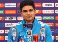 Shubman Gill said in the press conference, "I stand up and Rohit Bhai keeps hitting fours and sixes.